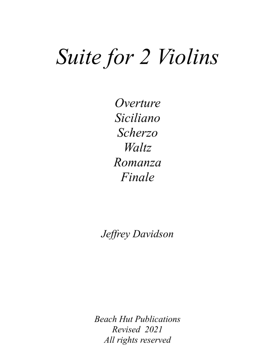 Suite for 2 Violins