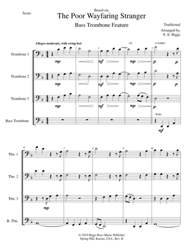 The Poor Wayfaring Stranger (arr. E. E. Biggs)