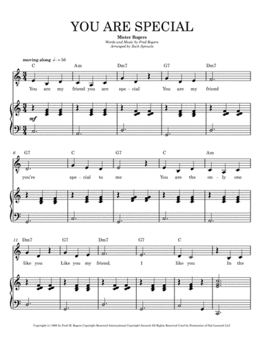 You Are Special from MISTER ROGERS' NEIGHBORHOOD (arr. Zach Sprowls)