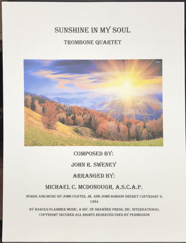 Sunshine In My Soul (arr. Michael C. McDonough, A.S.C.A.P)