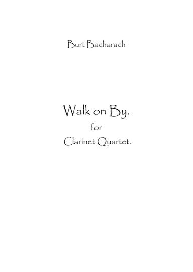 Walk On By (arr. Spence Bundy)