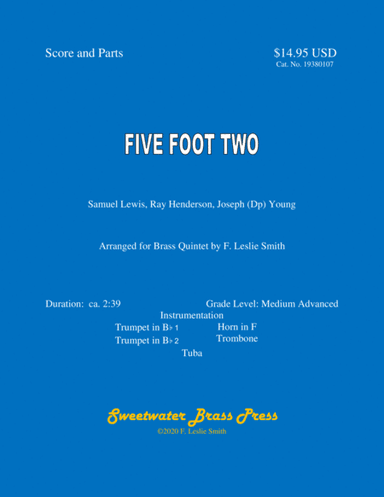Five Foot Two, Eyes Of Blue (has Anybody Seen My Girl?) (arr. F. Leslie Smith)