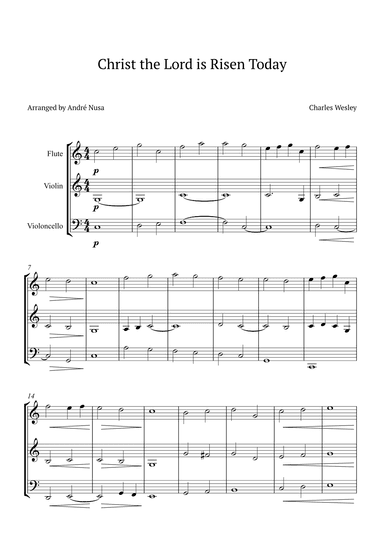 Christ the Lord is Risen Today (arr. André Nusa)