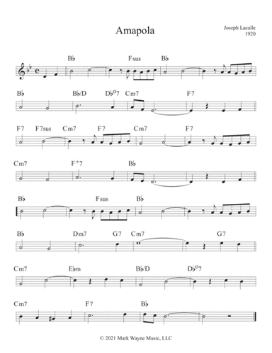Amapola (arr. Mark W. Huxhold)