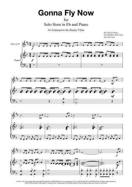Gonna Fly Now (arr. Tim Curd)