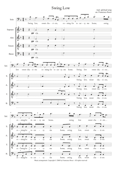 Swing Low (arr. Francesco Rossi)