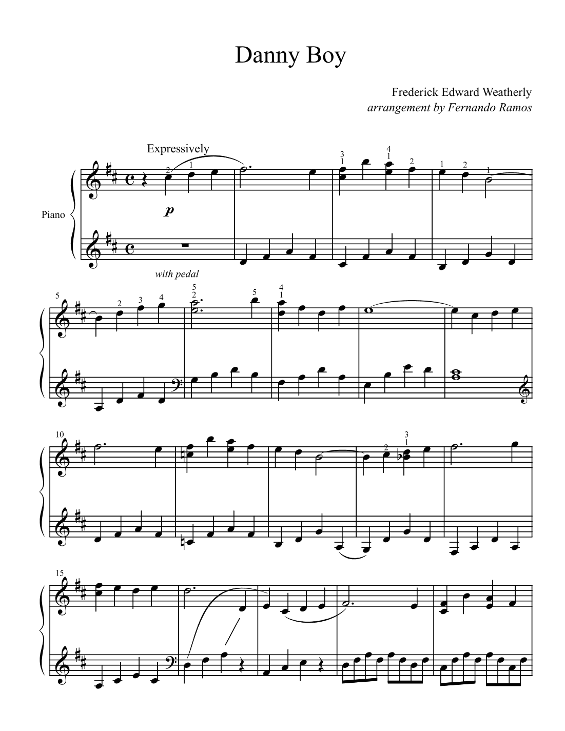 Danny Boy (arr. Fernando Ramos)