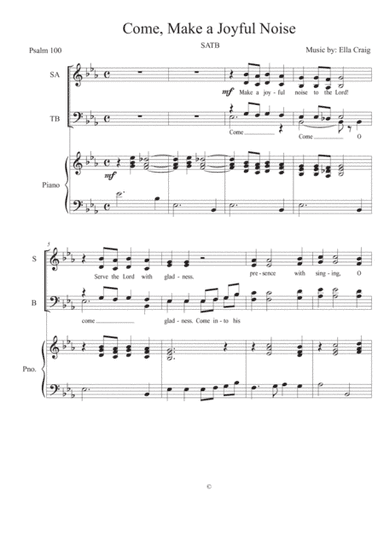 Come, Make A Joyful Noise