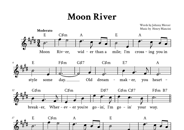 Moon River (arr. Yuri Noronha)