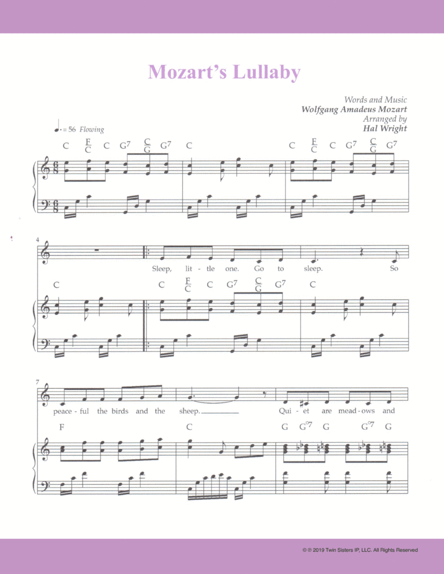 Mozart's Lullaby (arr. Hal Wright)