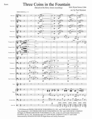Three Coins In The Fountain (arr. Paul Hemmer)