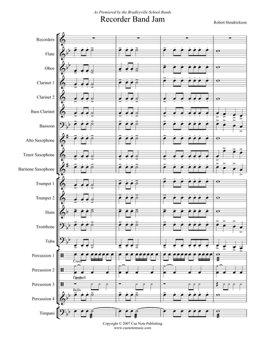 Recorder Band Jam