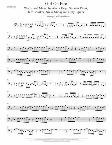 Girl On Fire (arr. Kevin Busse)