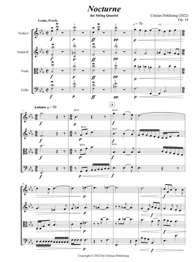 Nocturne for String Quartet, Op. 14