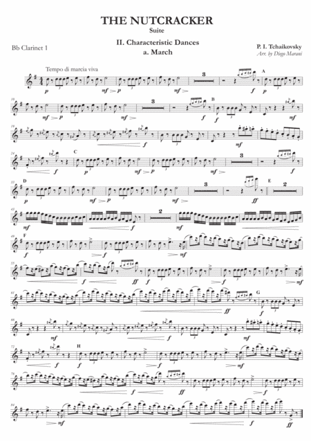"March" from Nutcracker Suite for Clarinet Quartet (arr. Diego Marani)