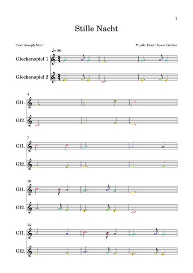Stille Nacht. Silent Night (arr. Darya Lenz)