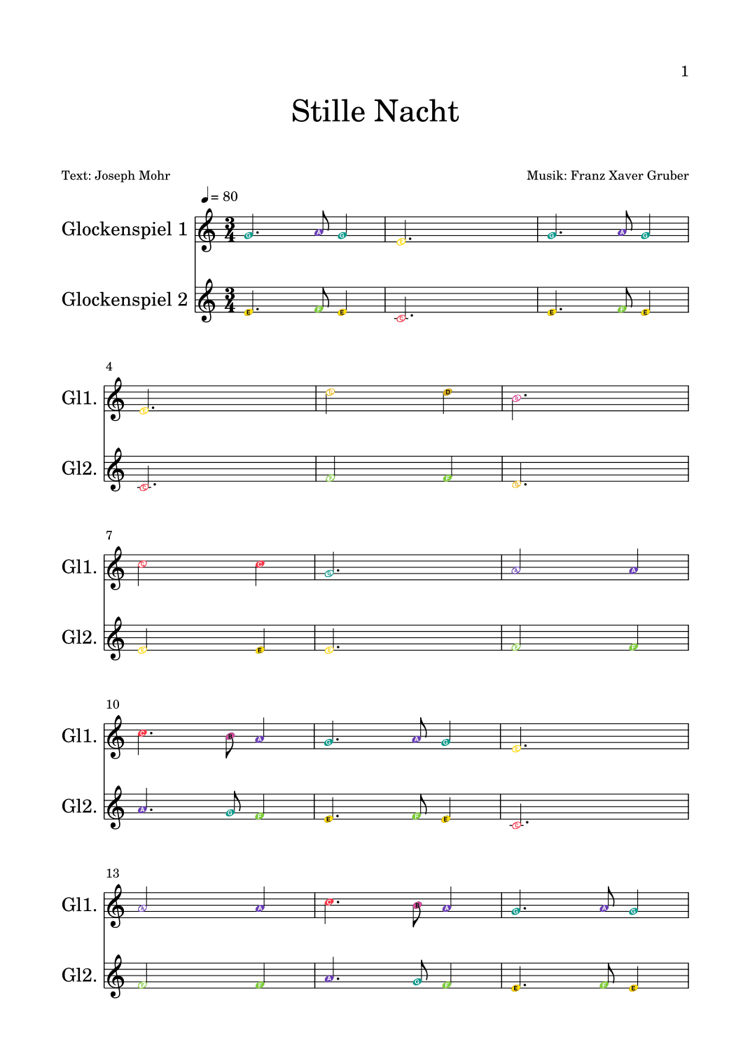 Stille Nacht. Silent Night (arr. Darya Lenz)