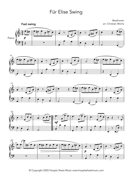 Für Elise Swing (arr. Christian Morris)