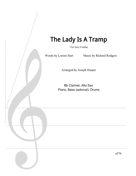 The Lady Is A Tramp (arr. Joseph Hasper)