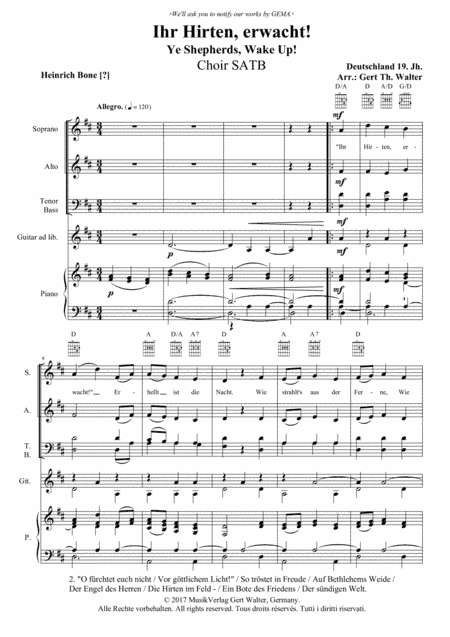 Ye Shepherds, Wake Up! (arr. Gert Th. Walter)