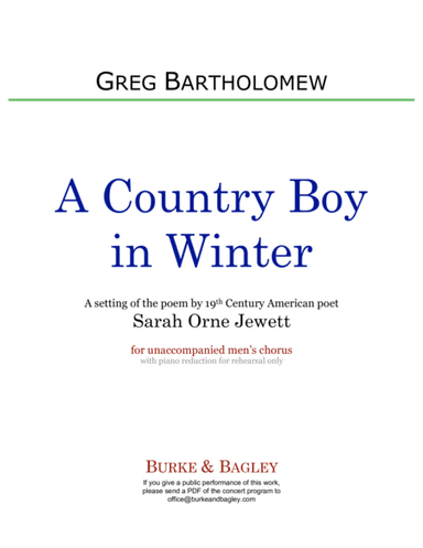 A Country Boy in Winter