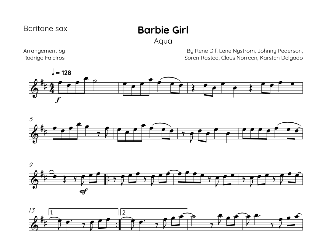 Barbie Girl (arr. Rodrigo Faleiros)