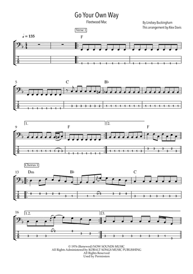Go Your Own Way (arr. Alex Davis)