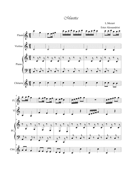 Musetta quartet (arr. Ester Alessandrini)