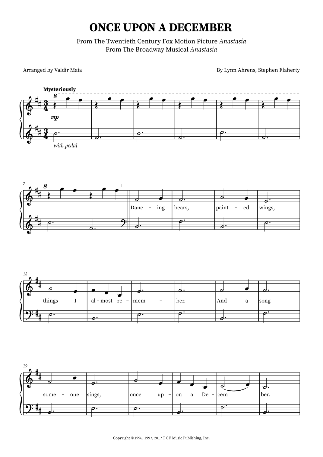 Once Upon A December (arr. Valdir Maia)