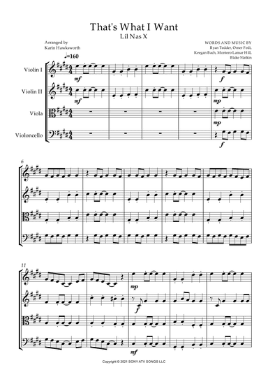 Thats What I Want (arr. Karin Hawksworth)