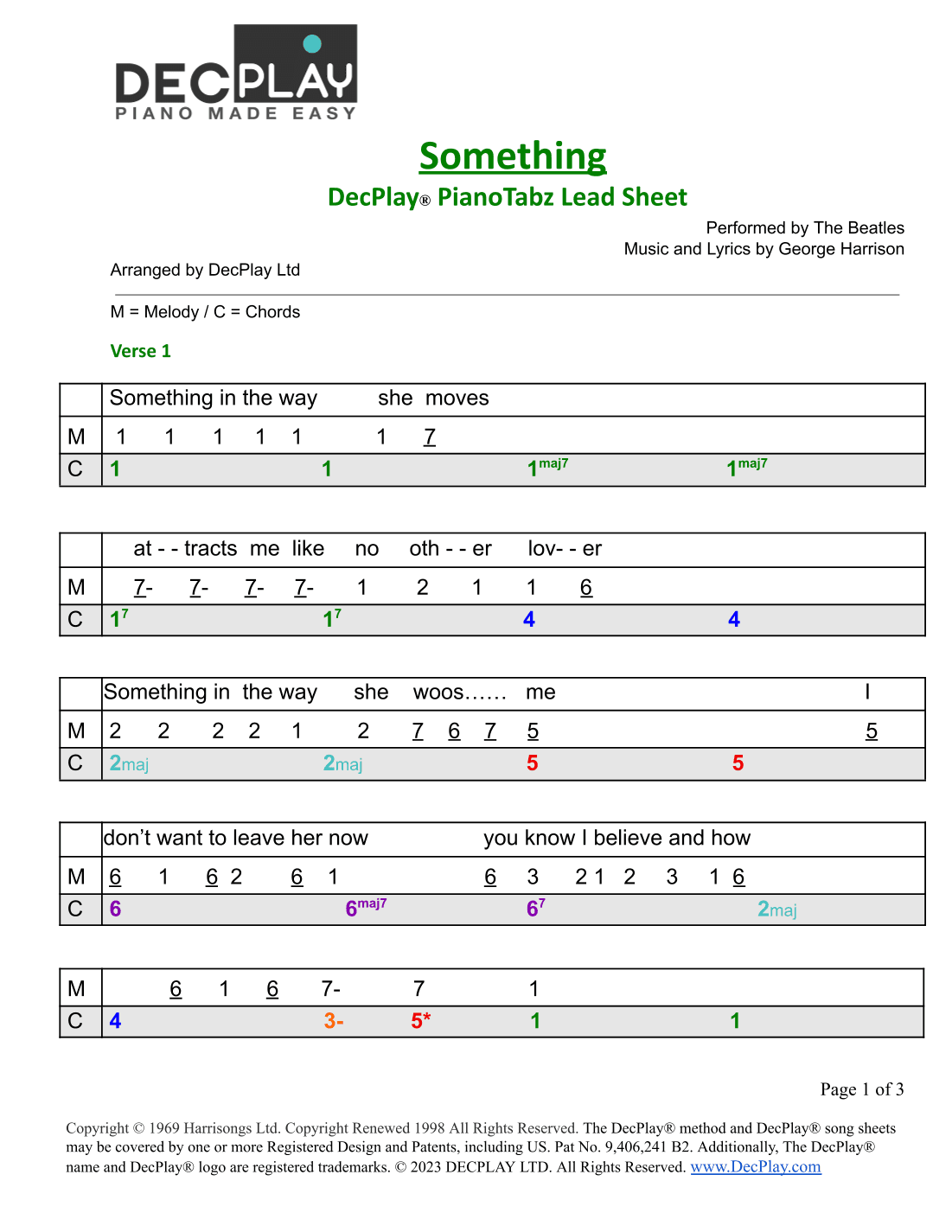 Something (arr. DecPlay Ltd)