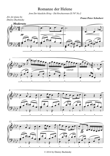 Franz Schubert - Romanze der Helene (arr. Bachinsky Dmitry)