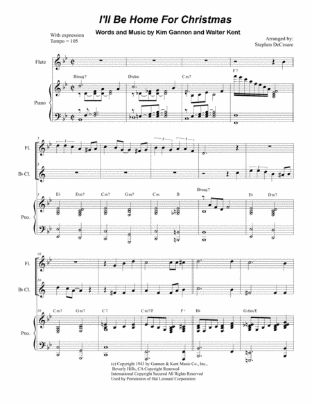 I'll Be Home For Christmas (arr. Stephen DeCesare)