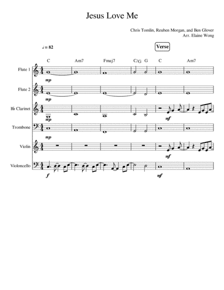 Jesus Loves Me (arr. Elaine Wong)