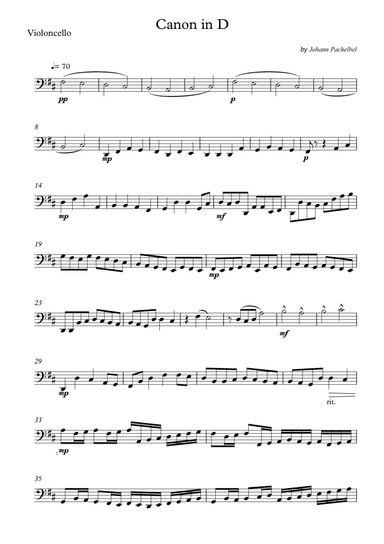 Canon in D (arr. Wesley S. SIlva)