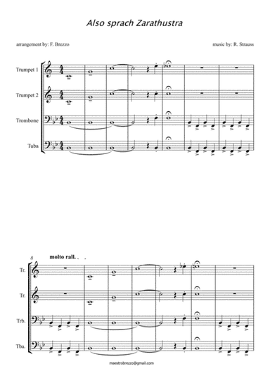 Also sprach Zarathustra 4 brass (arr. Fabrizio Brezzo)