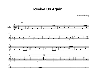 Revive Us Again (arr. Alliance Edition)