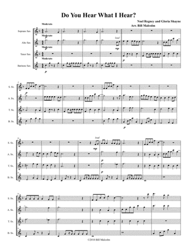 Do You Hear What I Hear (arr. Bill Malcolm)