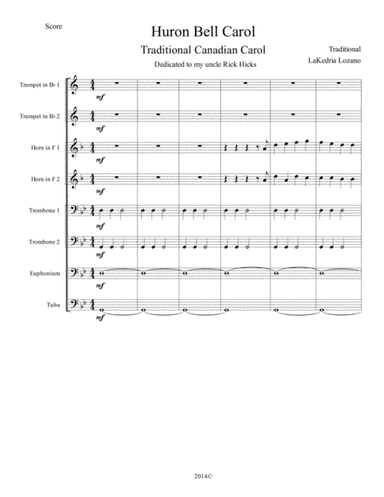 Huron Bell Carol (arr. L Lozano)