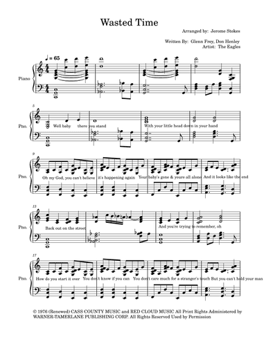 Wasted Time (arr. Jerome Stokes)
