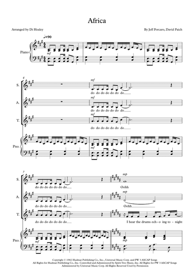 Africa (arr. Di Healey)