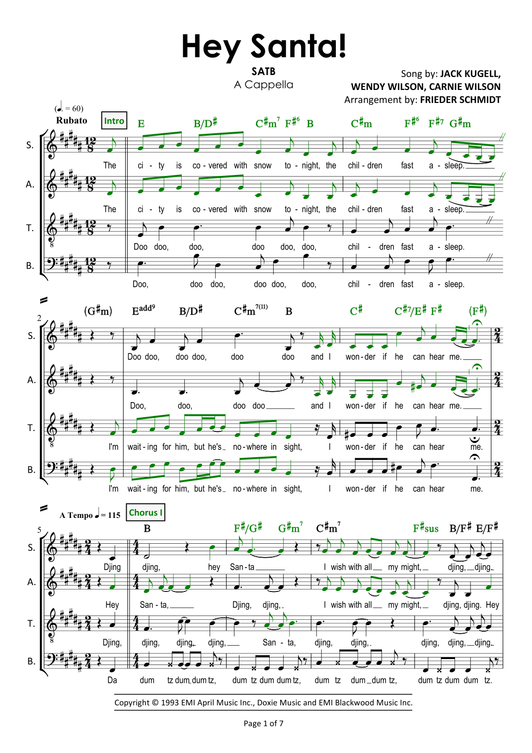 Hey Santa! (arr. Frieder Schmidt)