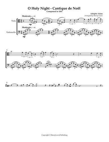 O Holy Night - Cantique de Noël (arr. Sherry Lewis)