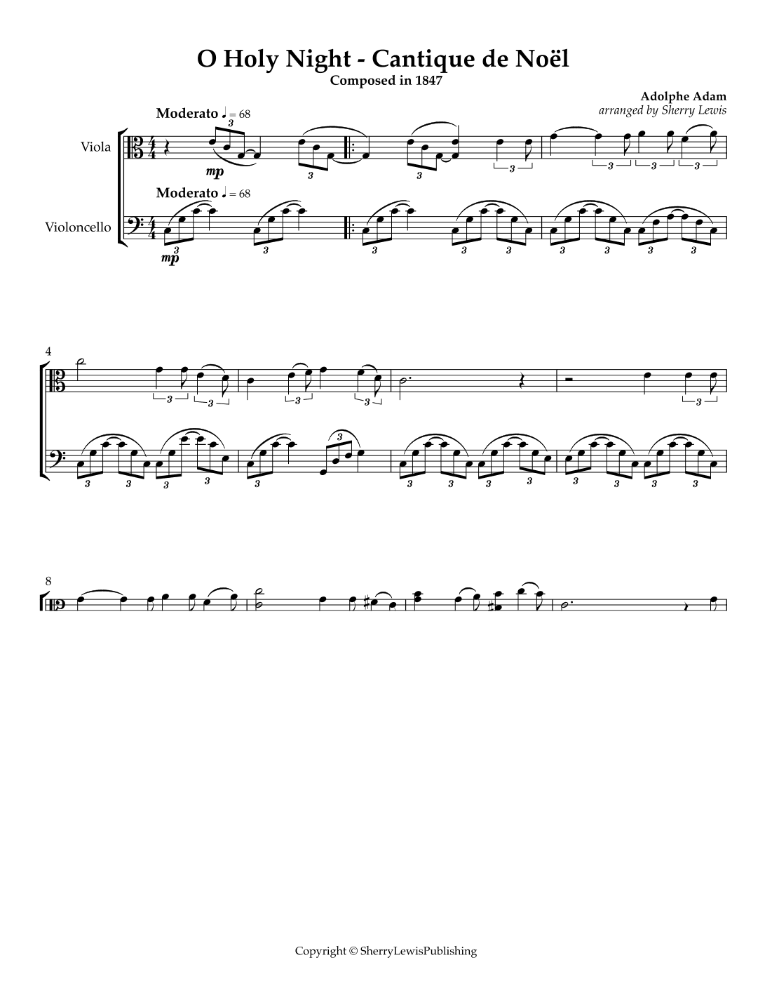 O Holy Night - Cantique de Noël (arr. Sherry Lewis)
