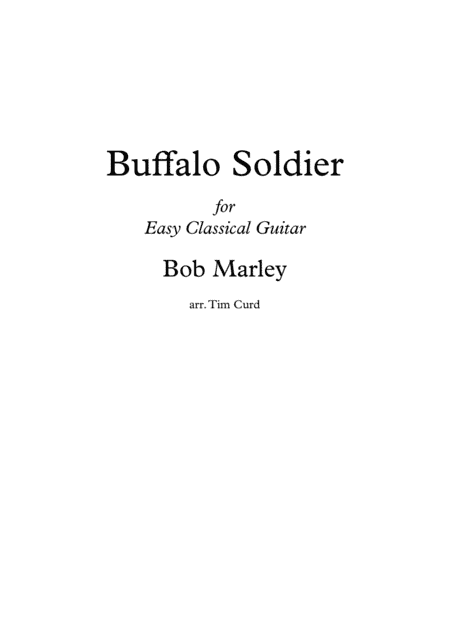 Buffalo Soldier (arr. Tim Curd.)