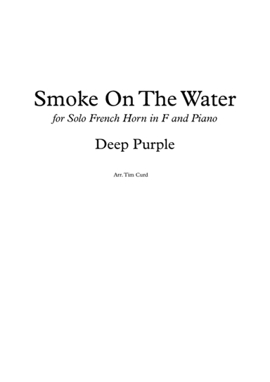 Smoke On The Water (arr. Tim Curd.)