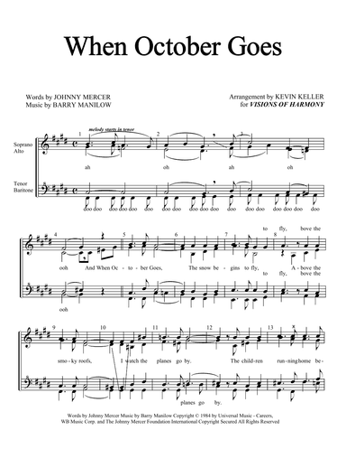 When October Goes (arr. Kevin Keller)