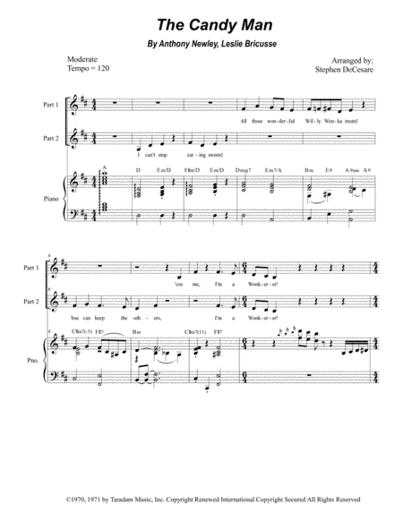 The Candy Man (arr. Stephen DeCesare)