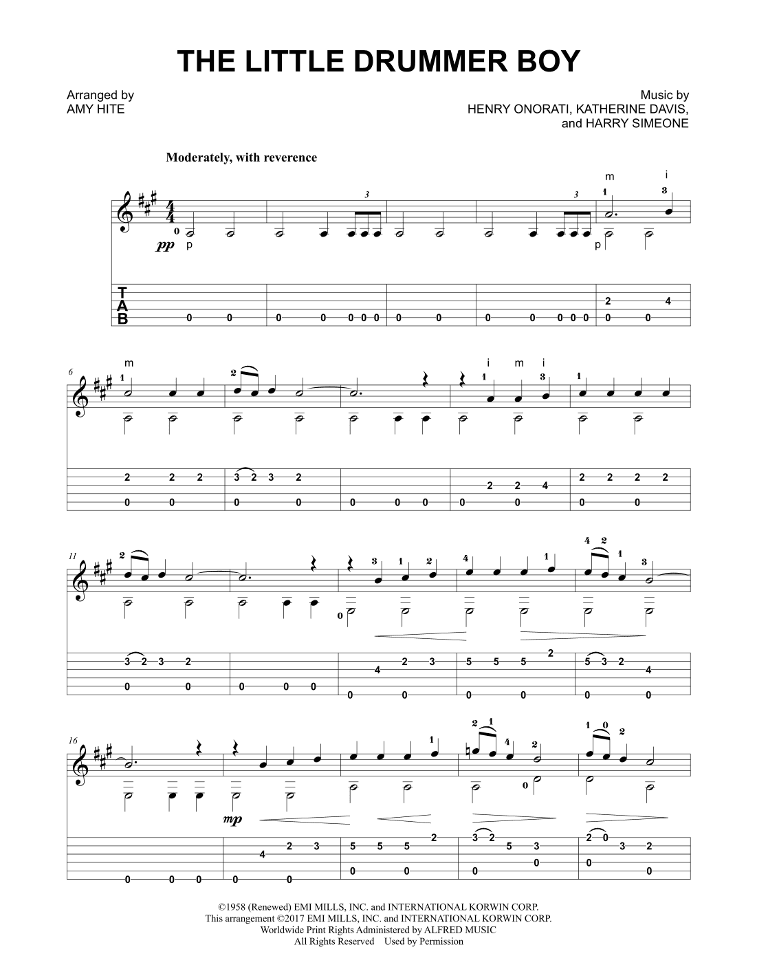The Little Drummer Boy (arr. Amy Hite)