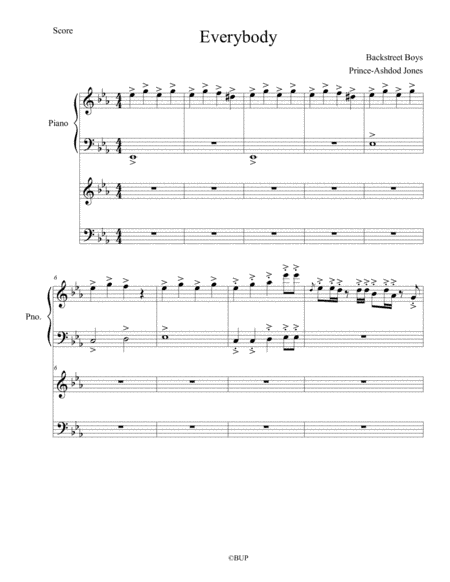 Everybody (backstreet's Back) (arr. BUP Music)
